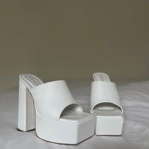 White Chunky Platforms